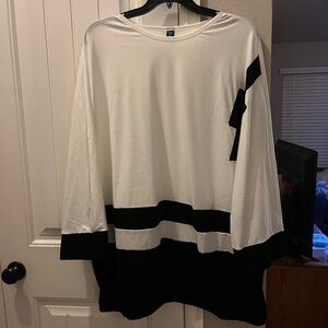 Shein 3XL black and white outfit. You can dress it up or down. Comfortable fit!